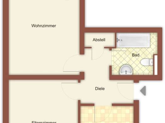Wohnung zur Miete 479 € 2 Zimmer 54,6 m² 1. Geschoss frei ab 01.08.2026 Burgbongert 30 Odenkirchen Mönchengladbach 41199