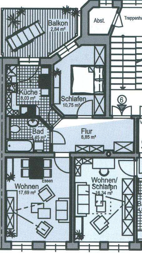 Studio zur Miete 310 € 2 Zimmer 52,6 m²<br/>Wohnfläche 2.<br/>Geschoss ab sofort<br/>Verfügbarkeit Ebersdorfer Straße 29 Ebersdorf 141 Chemnitz 09131