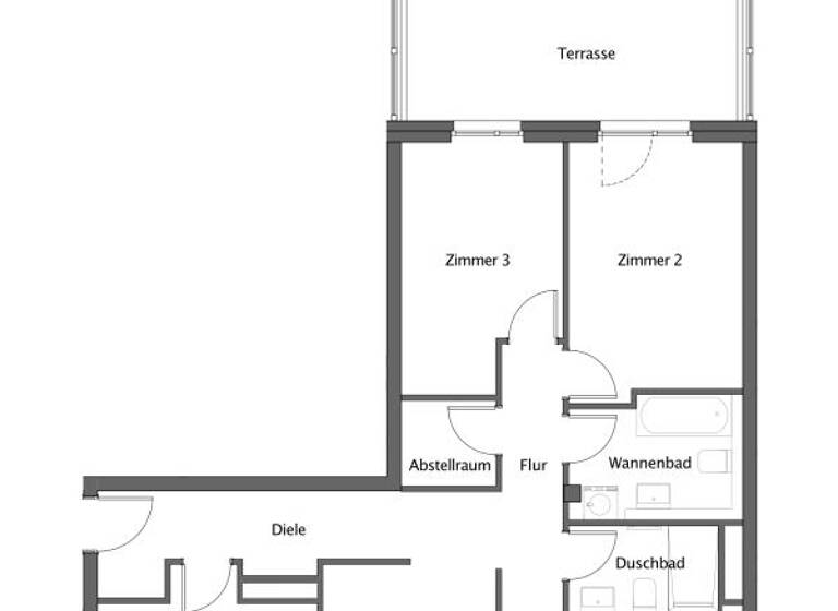 Wohnung zur Miete - Erstbezug 1.385 € 4 Zimmer 115,4 m² EG Landsberger Allee 317 Alt-Hohenschönhausen Berlin 13055
