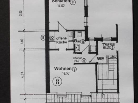 Wohnung zur Miete 435 € 2 Zimmer 44,5 m² 3. Geschoss frei ab 01.12.2026 Stadtmitte Stadtmitte 47798