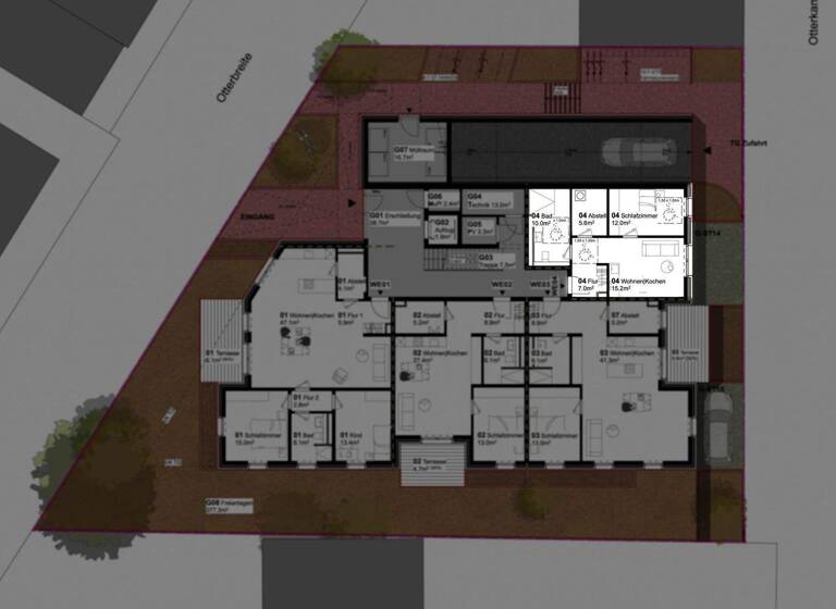 Wohnung zur Miete 585 € 2 Zimmer 49,9 m² EG frei ab 01.05.2026 Otterbreite 14 Bramsche 49565