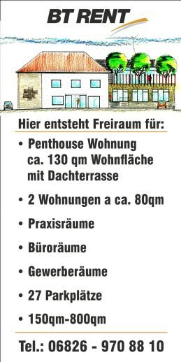 Büro-/Praxisfläche zur Miete provisionsfrei von 150 m² bis 800 m²<br/>Teilbarkeit Raiffeisenstraße 2 Urexweiler Marpingen 66646