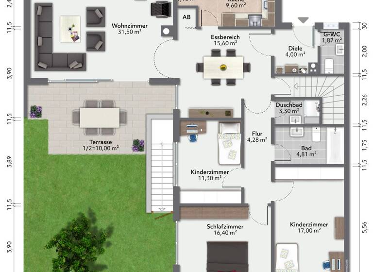 Bungalow zum Kauf 595.000 € 4 Zimmer 130,8 m² 438 m² Grundstück frei ab sofort Schloßberg Stephanskirchen 83071