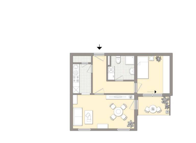 Wohnung zur Miete 228 € 2 Zimmer 45,9 m² 3. Geschoss Heidenheimer Ring 75 Döbeln 04720