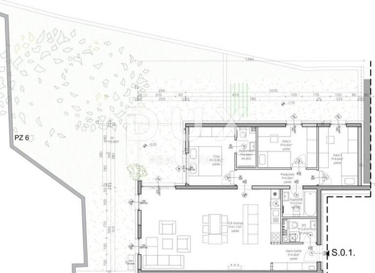 Wohnung zum Kauf 708.000 € 4 Zimmer 107 m² Dotrscina