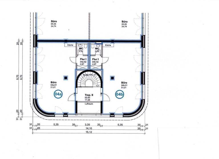 Büro zur Miete 16,90 € 1 Zimmer 61 m² Bürofläche Ottensen Hamburg 22763