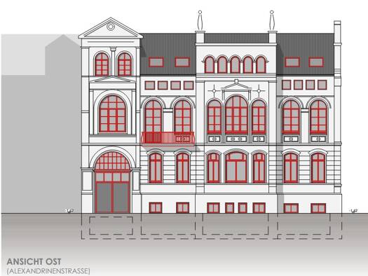 Wohnung zur Miete 2.190 € 4 Zimmer 117 m² 1. Geschoss Alexandrinenstraße 33 Paulsstadt Schwerin 19055