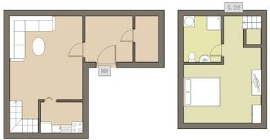 Maisonette zur Miete 350 € 2 Zimmer 65 m² EG frei ab sofort Weißenfelser Straße 14 Zeitz Zeitz 06712