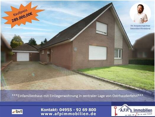 Einfamilienhaus zum Kauf 289.000 € 10 Zimmer 183 m² 1.625 m² Grundstück Ostrhauderfehn 26842