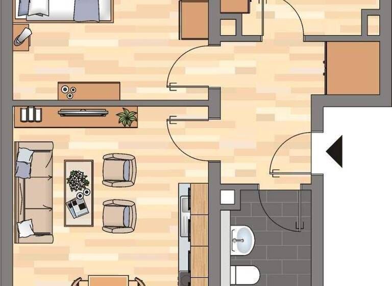 Wohnung zur Miete 459 € 3,5 Zimmer 63,9 m² 1. Geschoss frei ab 16.03.2026 Adalbert-Stifter-Straße 11 Boele Hagen 58099