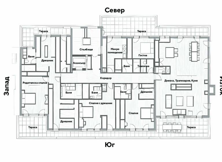 Penthouse zum Kauf 1.450.000 € 9 Zimmer 531 m² Sofia