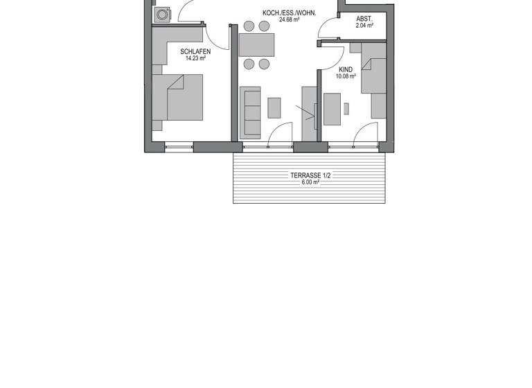 Wohnung zum Kauf provisionsfrei 423.000 € 2 Zimmer 65,9 m²<br/>Wohnfläche EG<br/>Geschoss Pfuhl Neu-Ulm 89233