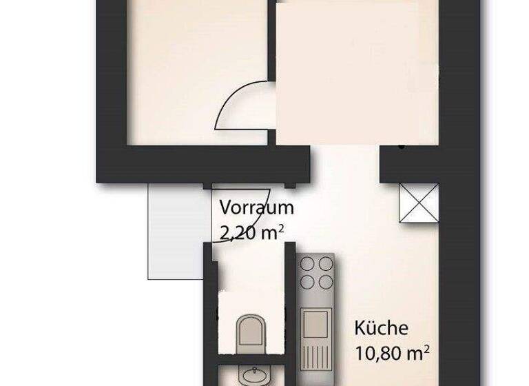 Wohnung zum Kauf 119.000 € 2 Zimmer 1. Geschoss Viktringer Vorstadt Klagenfurt 9020
