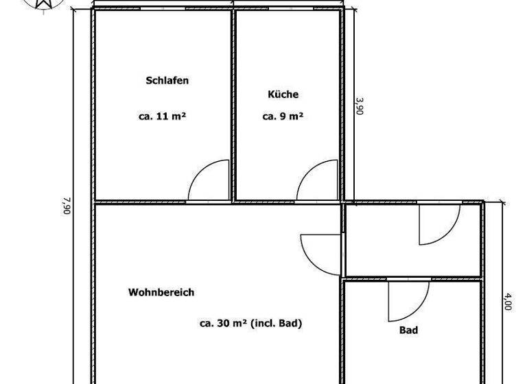 Wohnung zur Miete 350 € 2 Zimmer 50 m² EG frei ab 01.06.2026 Mühlenstraße 23 Weißwasser/O.L. 02943