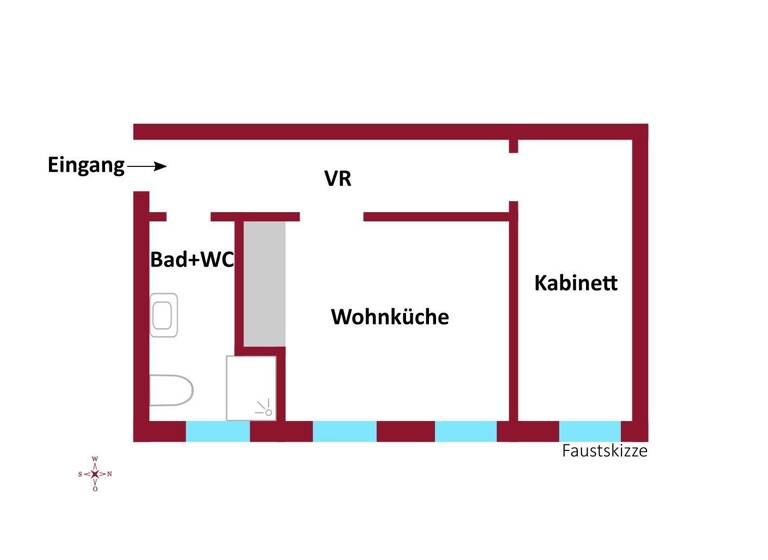 Wohnung zum Kauf 179.000 € 2 Zimmer 40 m² Wien 1090