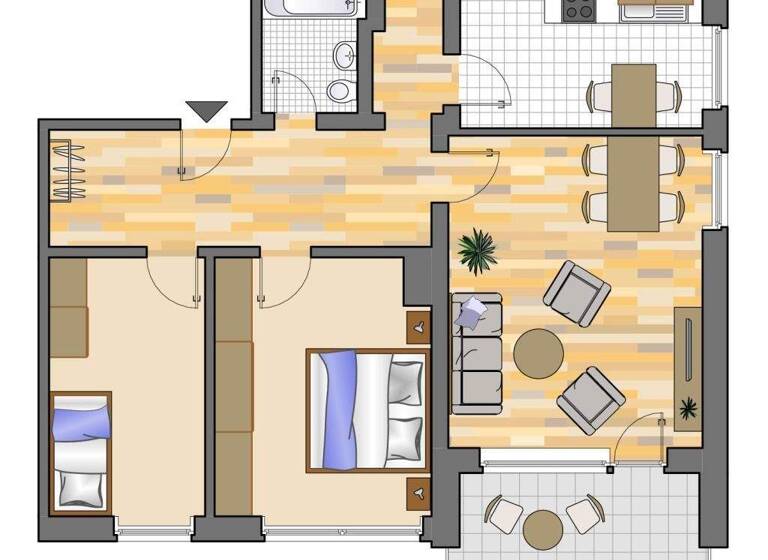 Wohnung zur Miete 559 € 3,5 Zimmer 74 m² 4. Geschoss frei ab 01.05.2026 Bebelstraße 16 a Drewer Marl 45770