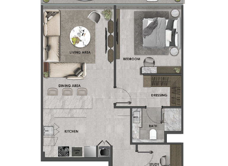 Wohnung zum Kauf 629.800 € 2 Zimmer 103,4 m² Dubai