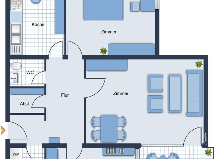 Wohnung zur Miete 710 € 3 Zimmer 82 m² 1. Geschoss frei ab 01.06.2026 Coburg 96450