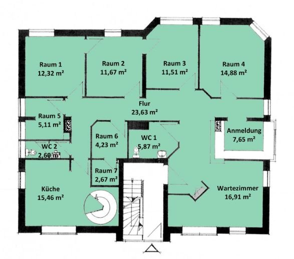 Praxisfläche zur Miete 134 m²<br/>Bürofläche Hude Hude 27798