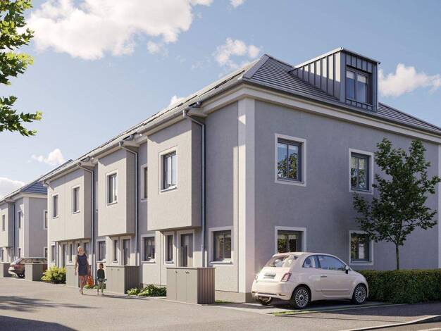 Reihenmittelhaus zum Kauf - Neubau provisionsfrei 799.000 € 4,5 Zimmer 137,7 m² 153,3 m² Grundstück Römerstraße 10 Weilheim Weilheim in Oberbayern 82362