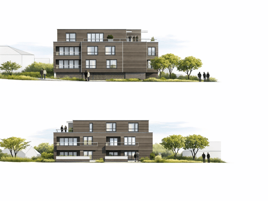 Wohnung zum Kauf - Erstbezug provisionsfrei 375.732 € 2 Zimmer 76,7 m² Geschoss 1/3 Kleinottweiler Bexbach 66450