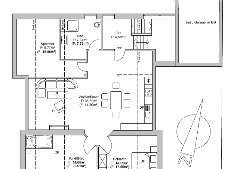 Wohnung zur Miete 900 € 3 Zimmer 77 m² Deggenau Deggendorf 94469