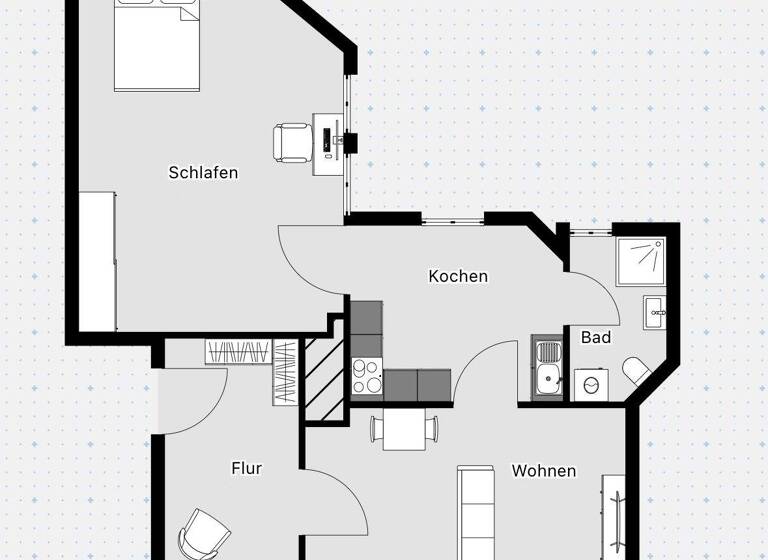 Wohnung zur Miete 450 € 2 Zimmer 70 m² 1. Geschoss Große Steinstraße 22 Altstadt Halle 06108