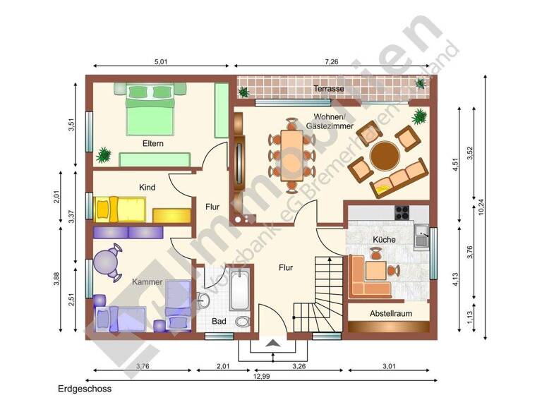 Bungalow zum Kauf 289.000 € 6 Zimmer 150 m² 926 m² Grundstück Rhade 27404