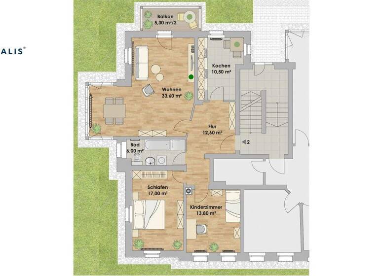 Wohnung zum Kauf 3 Zimmer 96 m² EG Kleinzschachwitz Dresden 01259