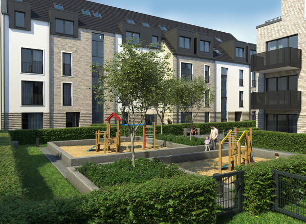 Wohnung zur Miete - Erstbezug 1.707 € 4 Zimmer 121,9 m² 2. Geschoss frei ab 01.10.2025 Uerdinger Straße 390 Sollbrüggen Krefeld 47800