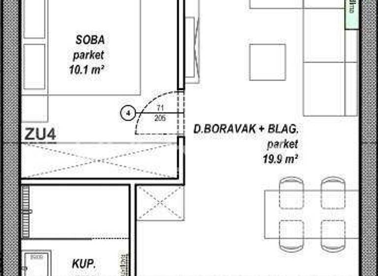 Wohnung zum Kauf 161.100 € 2 Zimmer 46 m² 2. Geschoss Cakovec
