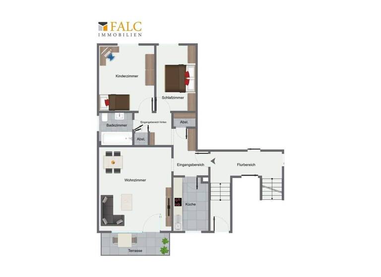 Wohnung zum Kauf 199.000 € 3 Zimmer 73 m² EG Aachen 52068