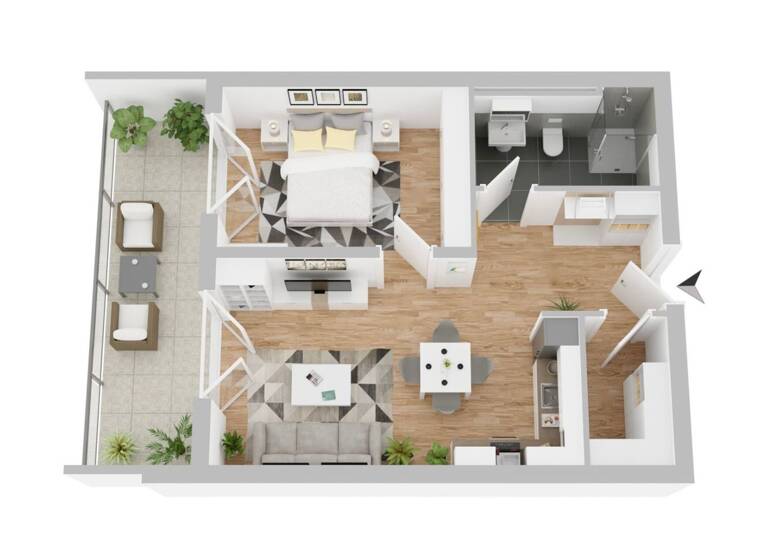 Wohnung zum Kauf - Erstbezug provisionsfrei 205.500 € 2 Zimmer 55 m² 1. Geschoss Niederlosheim Losheim am See 66679