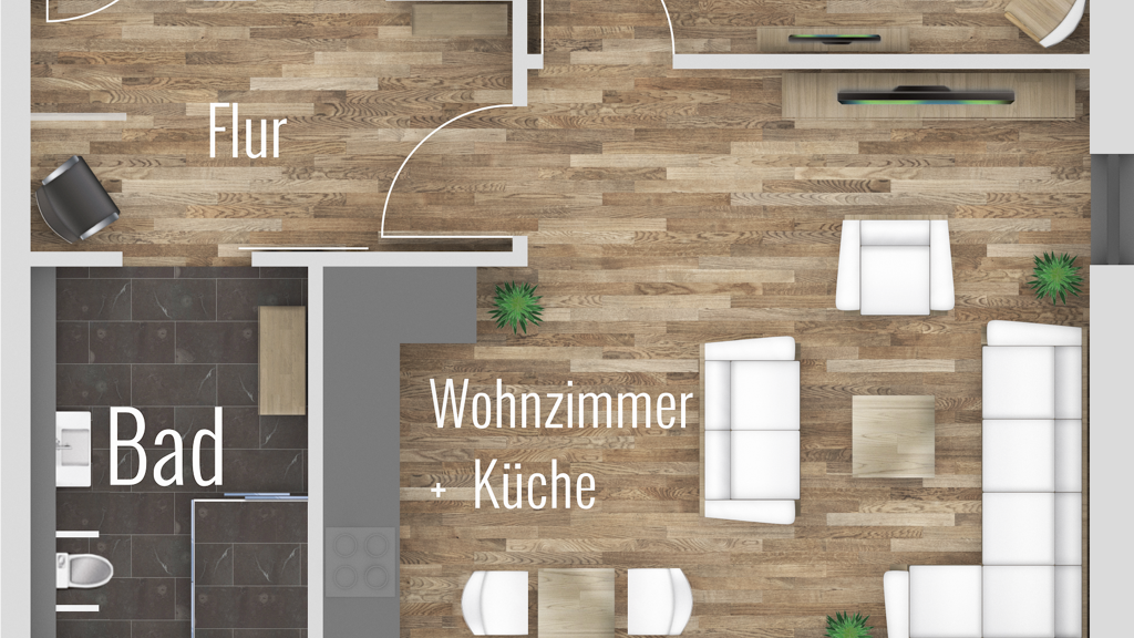 Wohnung zur Miete - Erstbezug 780 € 2 Zimmer 65 m² frei ab sofort Schulstraße 2 Wittenförden 19073