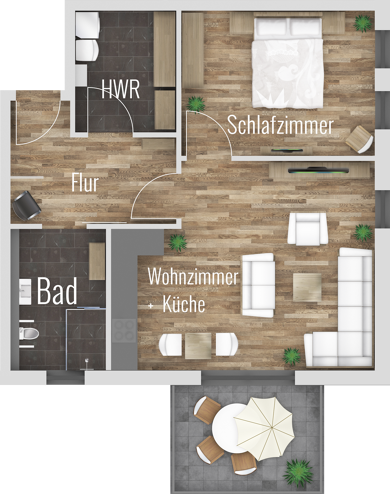 Wohnung zur Miete - Neubau 780 € 2 Zimmer 65 m² frei ab sofort Schulstraße 2 Wittenförden Wittenförden 19073