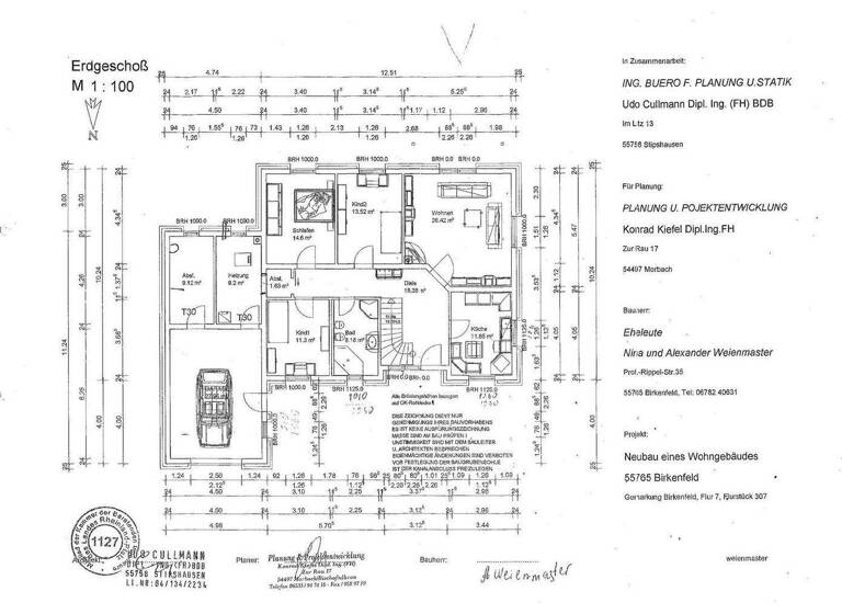 Bungalow zum Kauf provisionsfrei 330.000 € 5 Zimmer 106 m² 754 m² Grundstück Erlengrund 2 Birkenfeld 55765