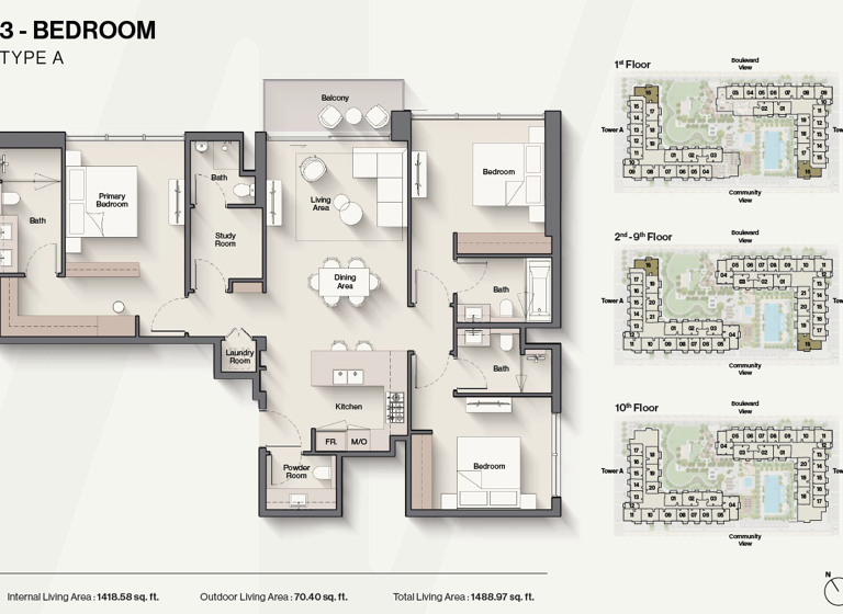 Wohnung zum Kauf 536.269 € 4 Zimmer 138,3 m² Dubai