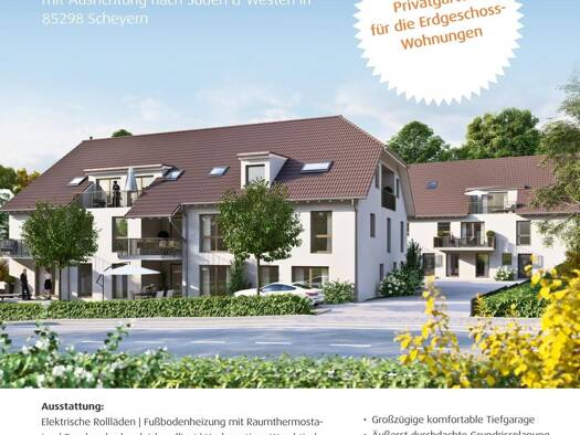 Wohnung zum Kauf - Erstbezug 599.000 € 4 Zimmer 108,7 m² EG Scheyern Scheyern 85298