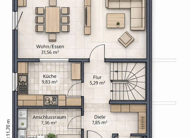 Grundstück zum Kauf 310.000 € 610 m² Grundstück Häslach Walddorfhäslach / Haeslach 72141
