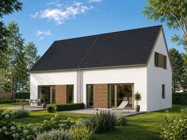 Doppelhaushälfte zum Kauf - Erstbezug provisionsfrei 377.275 € 5 Zimmer 114 m² 300 m² Grundstück frei ab 01.07.2027 Taucha 04425