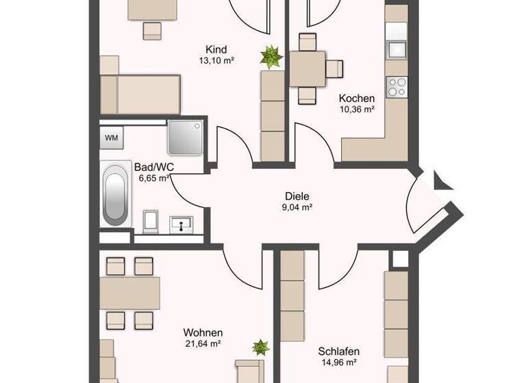 Wohnung zum Kauf 135.000 € 3 Zimmer 81,3 m² 1. Geschoss Gustav-Adolf-Straße 11 Altendorf Chemnitz / Altendorf 09116