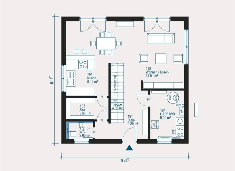 Einfamilienhaus zum Kauf 456.189 € 5 Zimmer 165 m² 390 m² Grundstück Niederwenigern Hattingen 45529