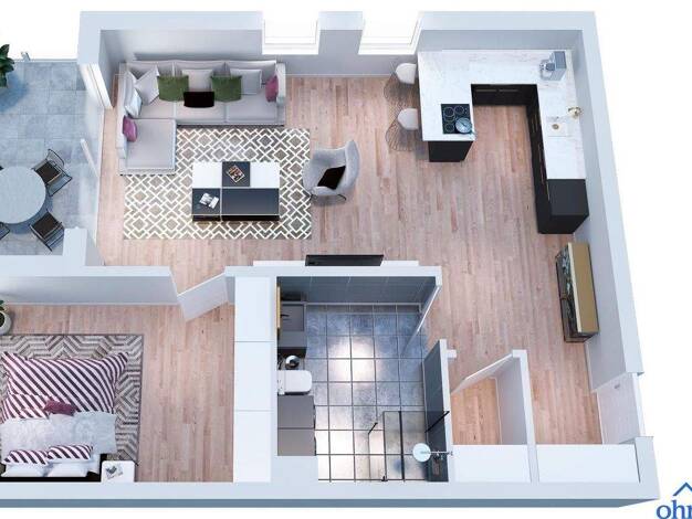 Wohnung zur Miete - Erstbezug 850 € 2 Zimmer 75 m² frei ab sofort Frankfurter Straße 17 Wirtheim Biebergemünd 63599