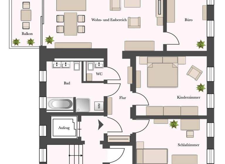 Wohnung zum Kauf 830.000 € 4 Zimmer 117 m² 2. Geschoss frei ab sofort Innere Neustadt Dresden 01099