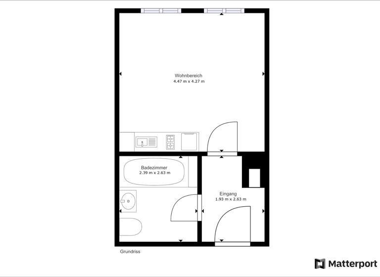 Studio zum Kauf 499.000 € 1 Zimmer 31,1 m² EG Schwabing-Freimann München 80539
