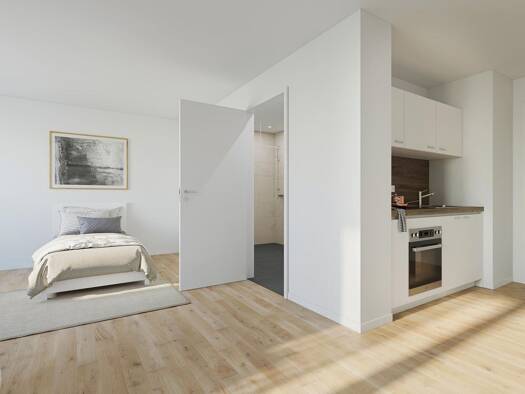 Studio zur Miete 556 € 1 Zimmer 33,7 m² 3. Geschoss frei ab sofort Bissingerstr. 4 Erlangen-Süd Erlangen 91052