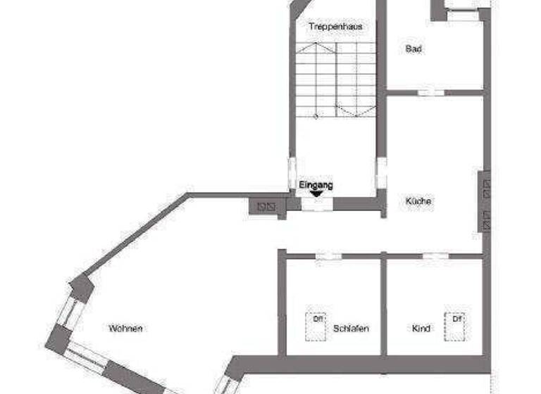 Studio zur Miete 560 € 3 Zimmer 71 m² 4. Geschoss frei ab 01.04.2026 Auenstr. 73 Altstadt Erfurt 99084