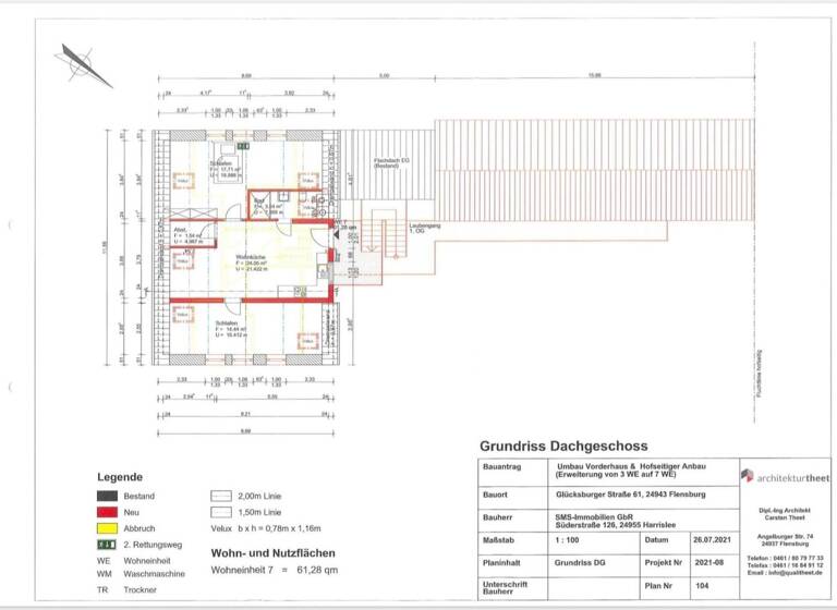 Mehrfamilienhaus zum Kauf provisionsfrei als Kapitalanlage geeignet 399.000 € 200,3 m² 823 m² Grundstück Glücksburgerstr. 61 Jürgensby Flensburg 24943