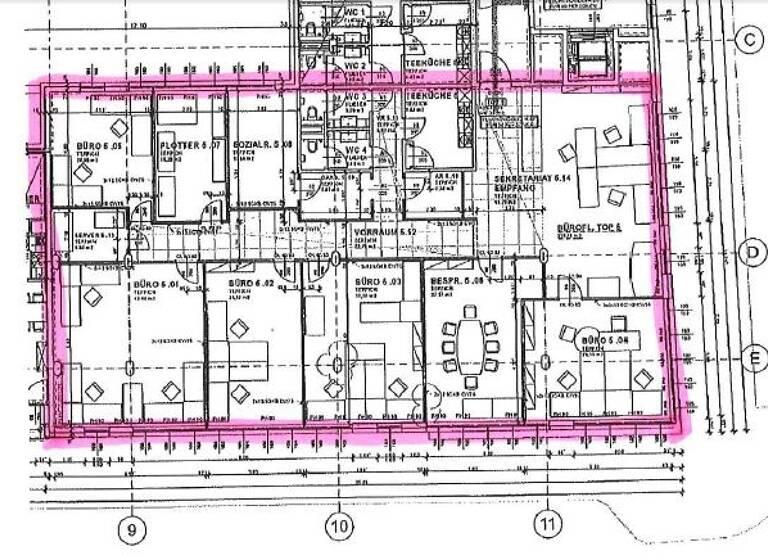 Bürofläche zur Miete 9,41 € 8 Zimmer 336 m² Bürofläche Siebenbrunnengasse 17 Wien 1050