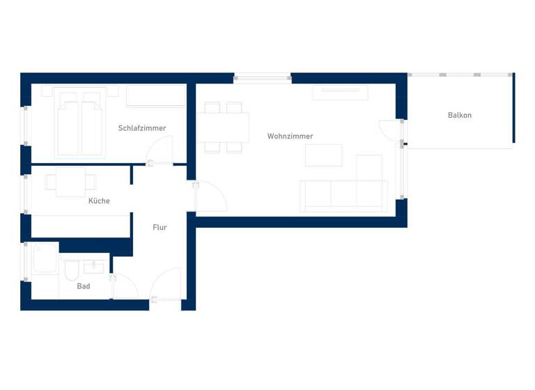 Wohnung zur Miete 731 € 1,5 Zimmer 47 m² 2. Geschoss frei ab 01.06.2026 An der Kirche 12 Tornesch 25436